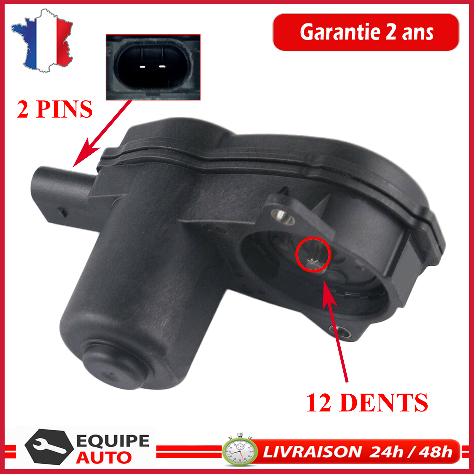 Servo-moteur de frein à main électrique 12 dents 4H0998281 Audi A6 C7 2.0 TDI