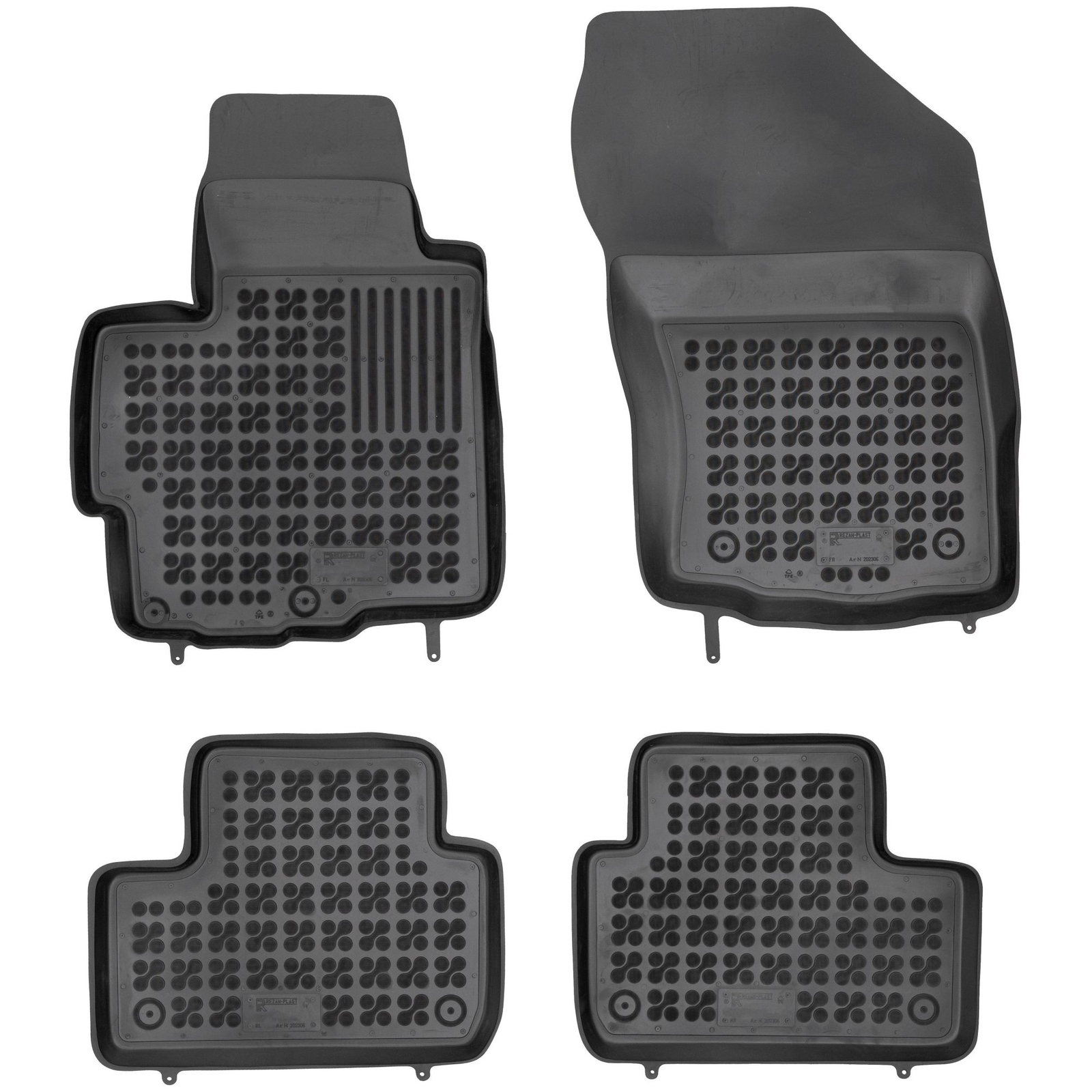 Tapis en caoutchouc Rezaw-Plast pour Citroën C4 Aircross 2012-2017 avec rebords surélevés 5cm