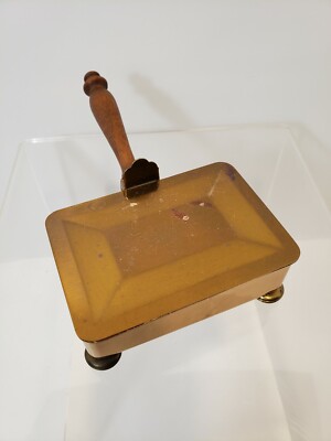 mcm cigarette dispenser MCM Park Sherman Brass Cigarette Holder Art Deco Dispenser Server 50's T6C