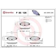 Satz Bremsbeläge 24447213 Bremsklötze vorne für Skoda Superb 3 3V3 3V5 4 NZ3