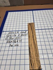 Black and White Ebony Wood turning blank 2 1/2 " x 1 1/8 " x 15 " EBW235