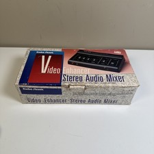 Radio Shack Video Enhancer Stereo Audio Mixer Box Adpt. New in box 15-1961