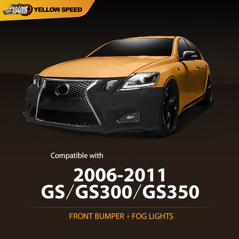 Front Bumper Set Fit For 2006-2011 Lexus GS GS300 GS350 to 16+ GS F ...