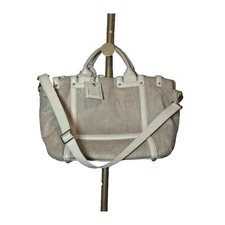 TUMI Two-Toned Ecru Gold Laptop Tote LMT. Collectible Sloane 2012 Authentic EUC