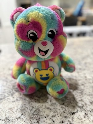 Care Bears Good Vibes 14  Plush Smiling Bear Rainbow Stuffed Toy