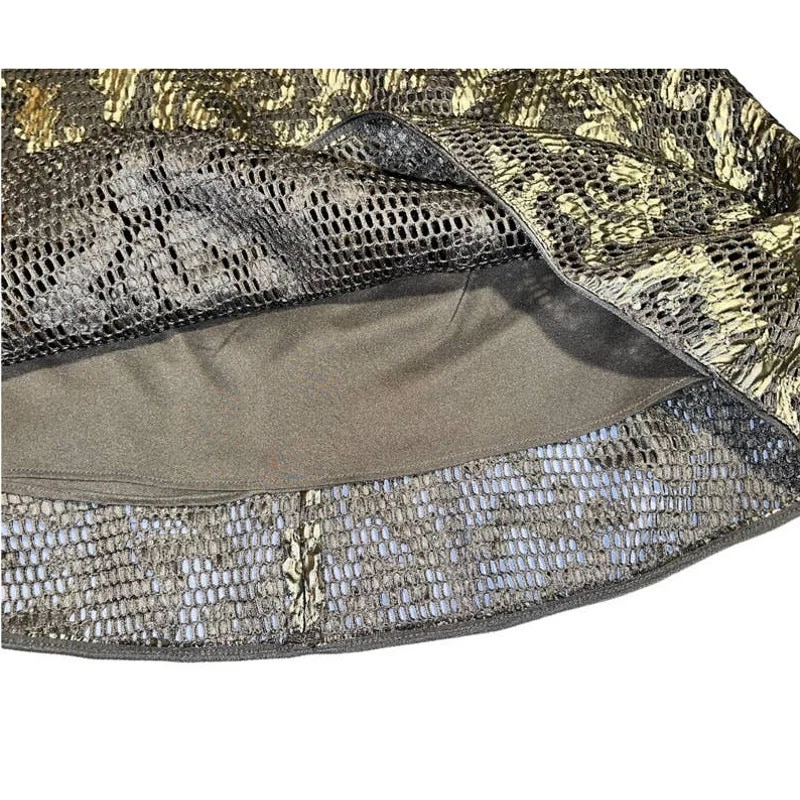 Falda Anthropologie Yoana Baraschi Corte Láser Floral Línea A Talla S Negra Foto 4 de 4