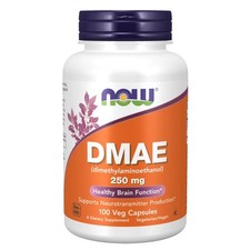 DMAE 250 mg 100 Veg Kapseln Gehirnunterst&uuml;tzung Now Foods