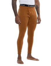 $115 SmartWool Men's Thermal Merino Wool Base Layer Bottom- Acorn - Medium -New