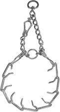 Chrome Plated Prong Collar For Dogs Medium - Adjustable No-choke And No Pul... Chrome Plated Prong Collar For Dogs Medium - Adjustable No-choke And No Pul...