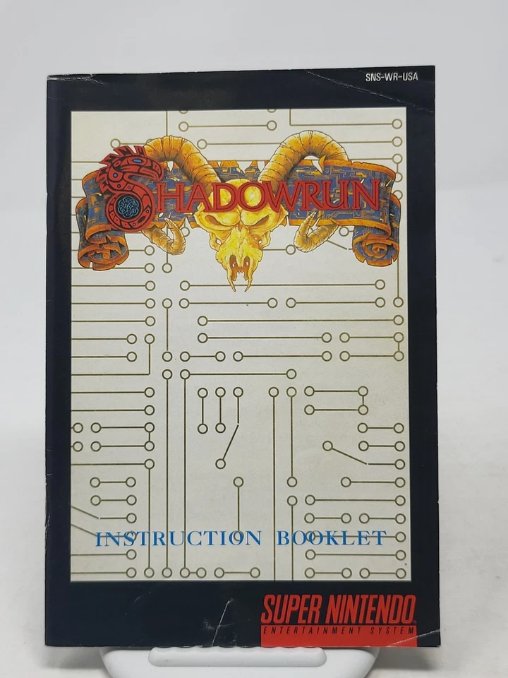 Shadowrun(超级任天堂,1993 年)SNES • 全新带盒 带海报和手册 • 已测试  — 第 4/4 张图片