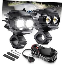 Auxiliary Driving Lights with Switch Wiring Motorcycle Fog Lights LED Kit