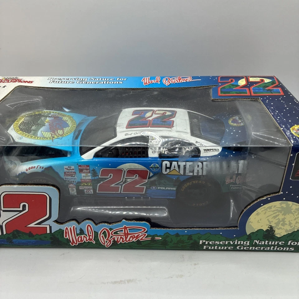 2002 Ward Burton 22 卡特彼勒野生动物基金会 1/24 赛车冠军促销 — 第 3/4 张图片