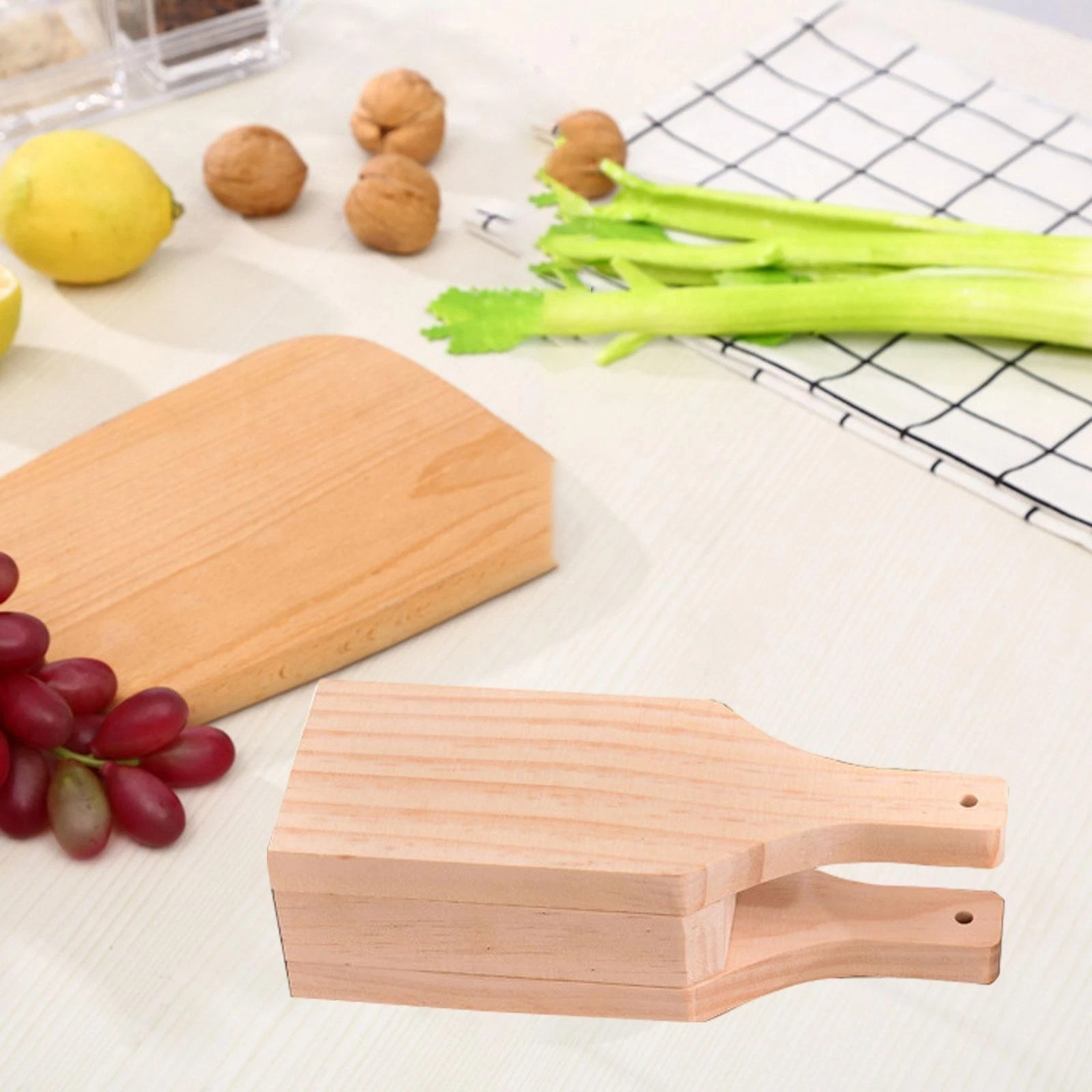 Food Clip Manual Fruit & Vegetable Tools Kitchen Accessory Wooden Plum Clamp
