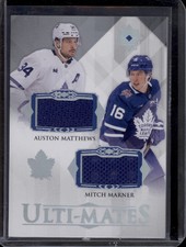 2023-24 Ultimate Auston Matthews Mitch Marner Ulti-Mates Dual Jersey Patch