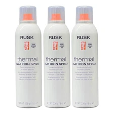 Rusk Thermal Flat Iron Spray 8.8 Oz (Pack of 3)