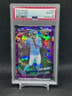 2025 PRIZM CAM WARD PSA 10 GEM MINT PURPLE ICE /225 #352 Rookie RC Titans
