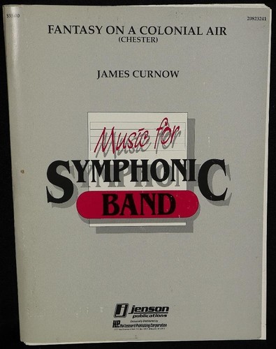Fantasy On A Colonial Air Sheet Music Score Book Jensen Music For Symphonic Band