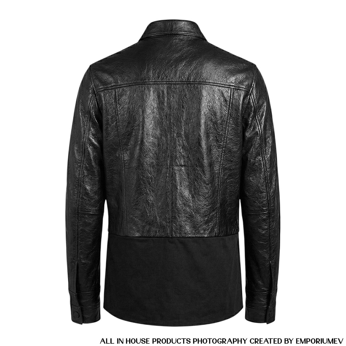 Helmut Lang H09HM102 Classic Black Button Down Unisex Overshirt