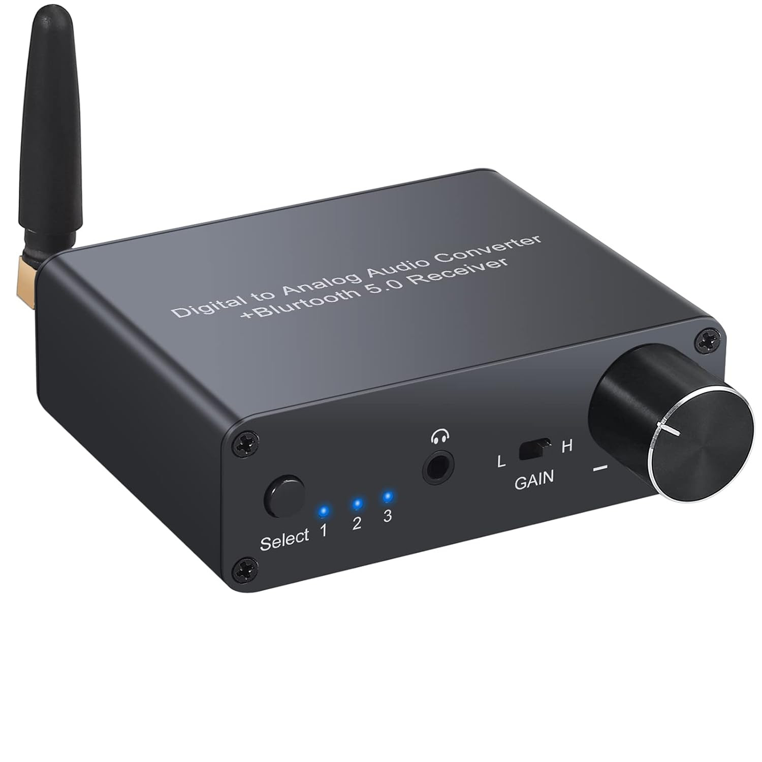 192Khz DAC Bluetooth Con Amplificatore per Cuffie Con Alimentatore DAC Convertit - 1