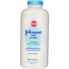 3 Pack Johnson's Baby Powder, Soothing Aloe  Vitamin E, 15 oz