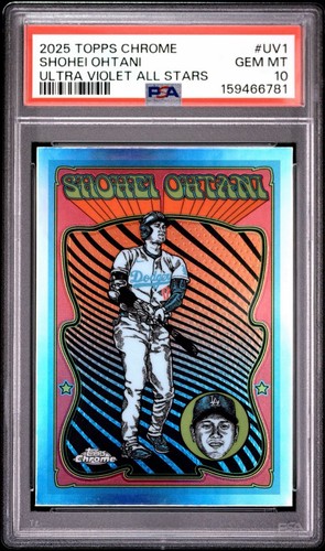 2025 Topps Chrome - Ultraviolet All-Stars Shohei Ohtani #UV-1 PSA 10 CASE HIT LA