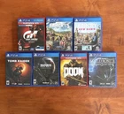 PlayStation 4 PS4 Game Lot Bundle Of 7 - All CIB Complete - Doom Gran Turismo +