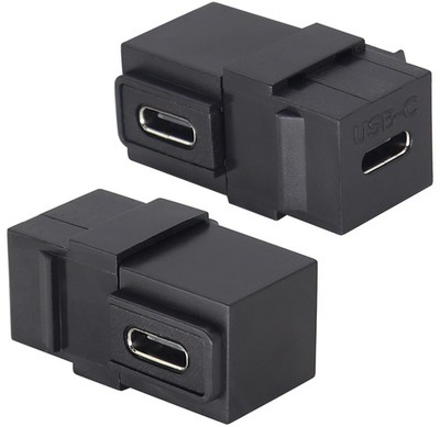 AAOTOKK 90 Degree USB C 3.1 Keystone Insert Jack Connector 90 Black 