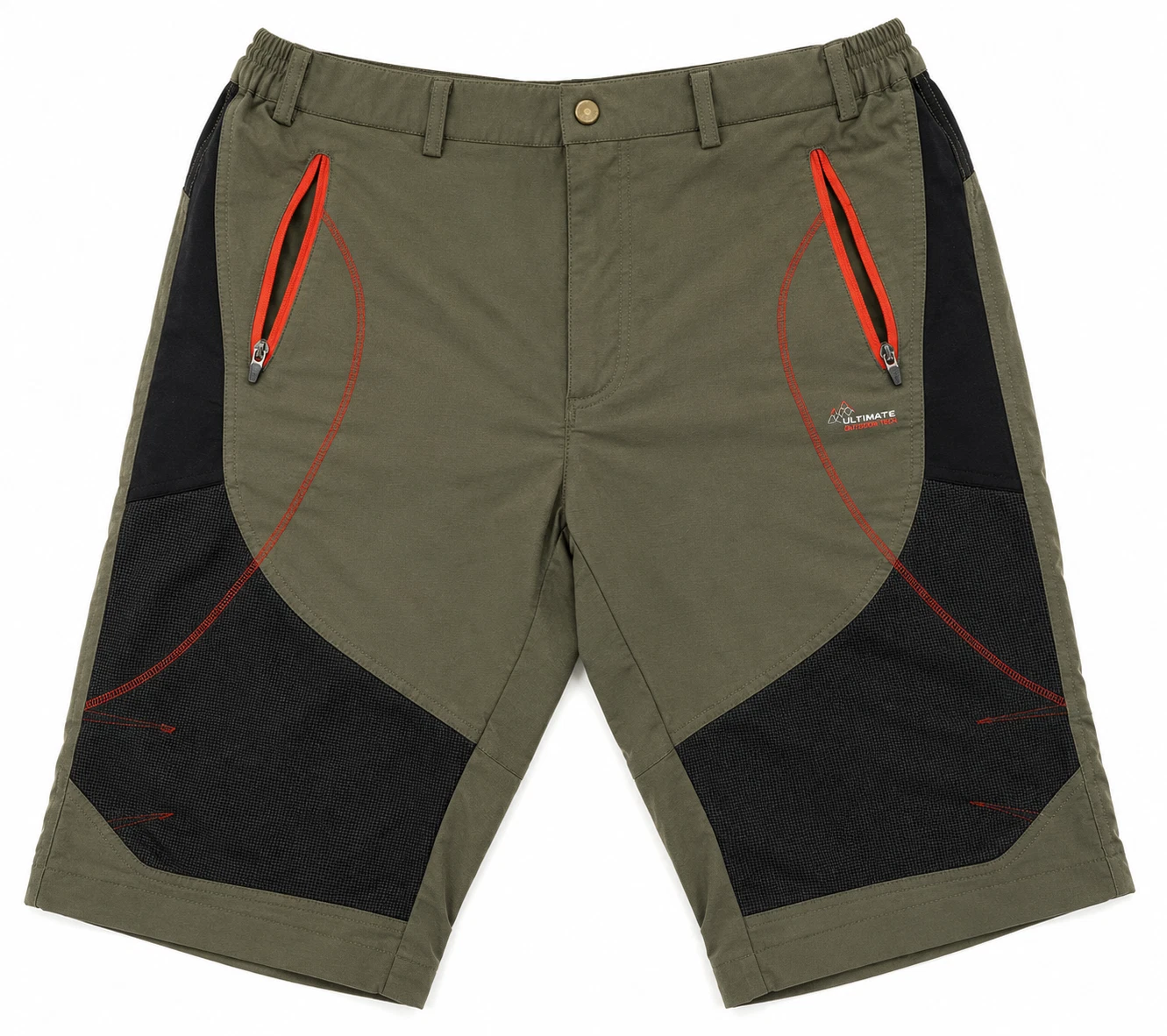 Ultimate Outdoor Tech Sports Shorts Men’s Size 34 Olive Hiking Trail Performance