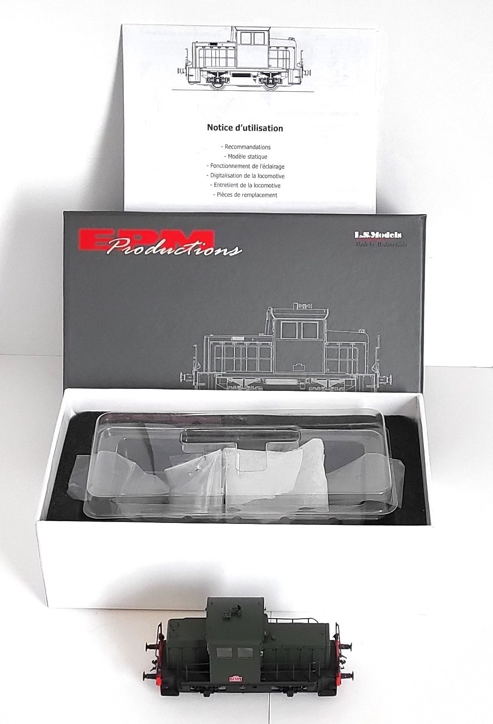 Locotracteur Y6443 SNCF EPM LS Models train miniature diesel HO