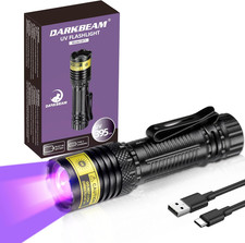 UV Flashlight 395Nm Black Light, Mini but Powerful Blacklight USB- C LED Recharg