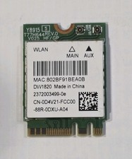 Dell Wireless 1820 DW1820 WLAN-WiFi 802.11AC  BT 4.1 M.2 WIFI CARD 0D4V2 TESTED