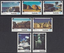 Australia  1979  National Parks set  SG 708 - 714   mounted mint