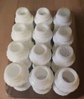 Vintage 12pc Milk Glass Spice Jars Rope Border Design 3.5” Country Core Kitsch