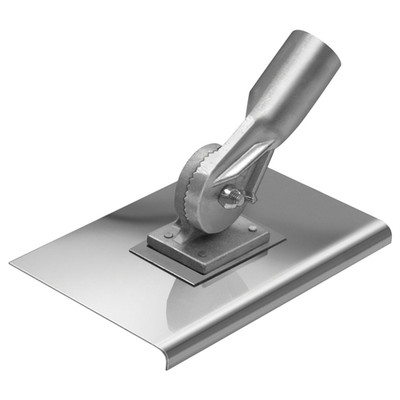 Kraft Tool CC350 10'' x 6'' 3/8''R 1/2''L Walking Edger with Threaded Socket Bracket