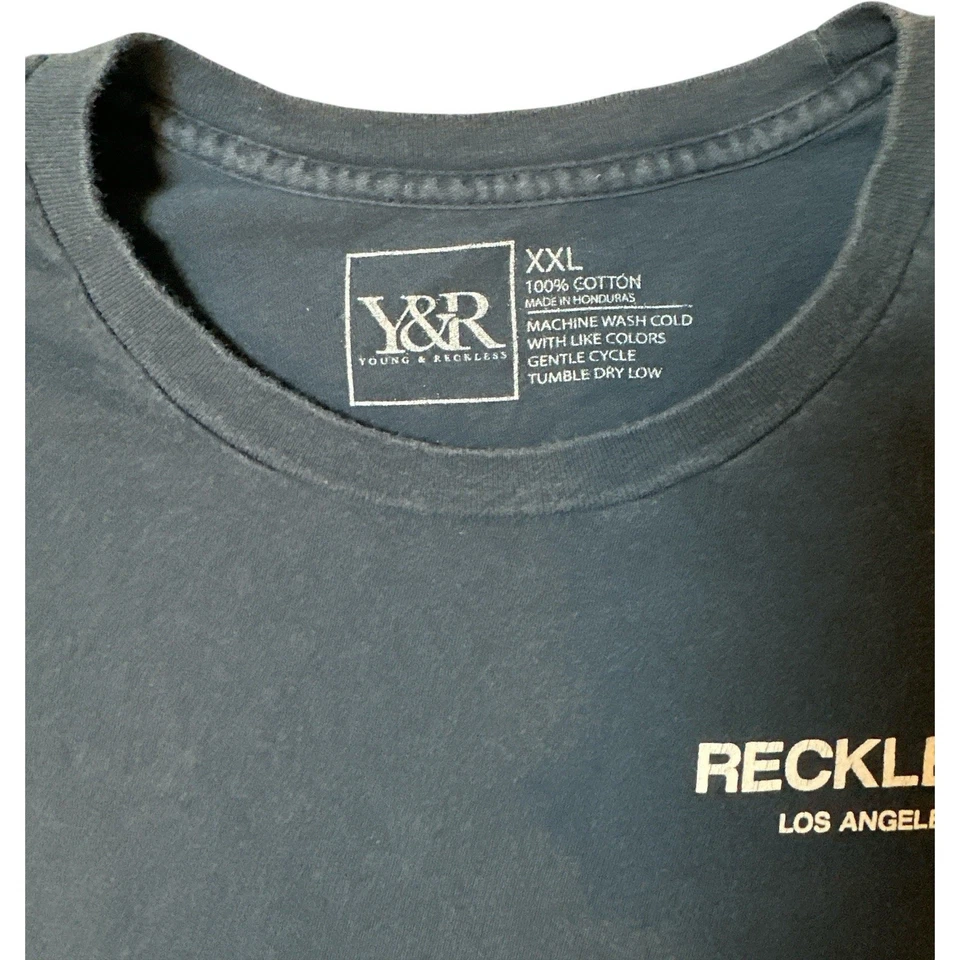Young and reckless Los Angeles T-shirt size extra extra large XXL Y2K - Image 2 of 4