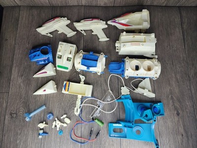 Vintage 1977 Mego Micronauts Battle Cruiser & Exploration Lab Parts + More AS IS