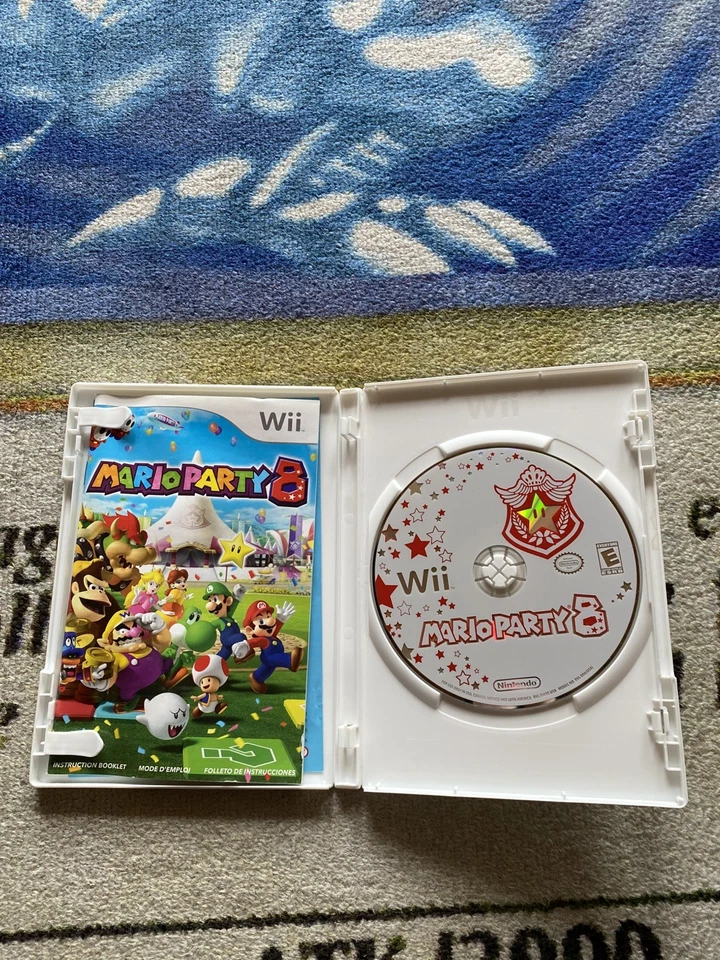 Mario Party 8 Wii в комплекте с руководством Nintendo Wii проверенные вставки в коробке - Изображение 2 из 4