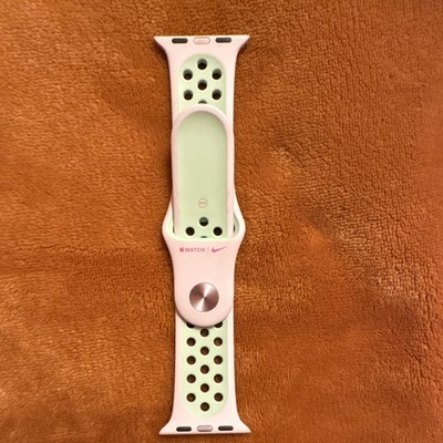 Apple Watch Nike Sport Band Strap 40mm Silicone Perforated Pink/Green