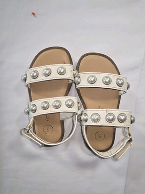 Cat & Jack Sandals with Silver Stud Details Size 12