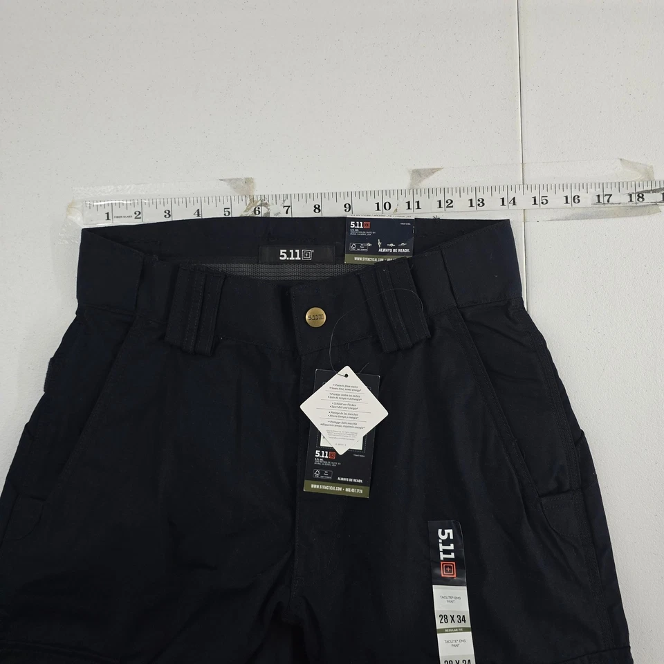 5.11 Tactical Taclite EMS Pants Men's 28x34 Dark Navy Blue Cargo Work Utility - Image 3 of 4