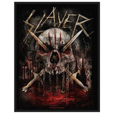 Slayer Patch · Skull and Swords · Band Aufnäher · Offizieller Merch