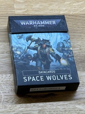 Warhammer 40000 Datacards Space Wolves New Condition 9th Edition