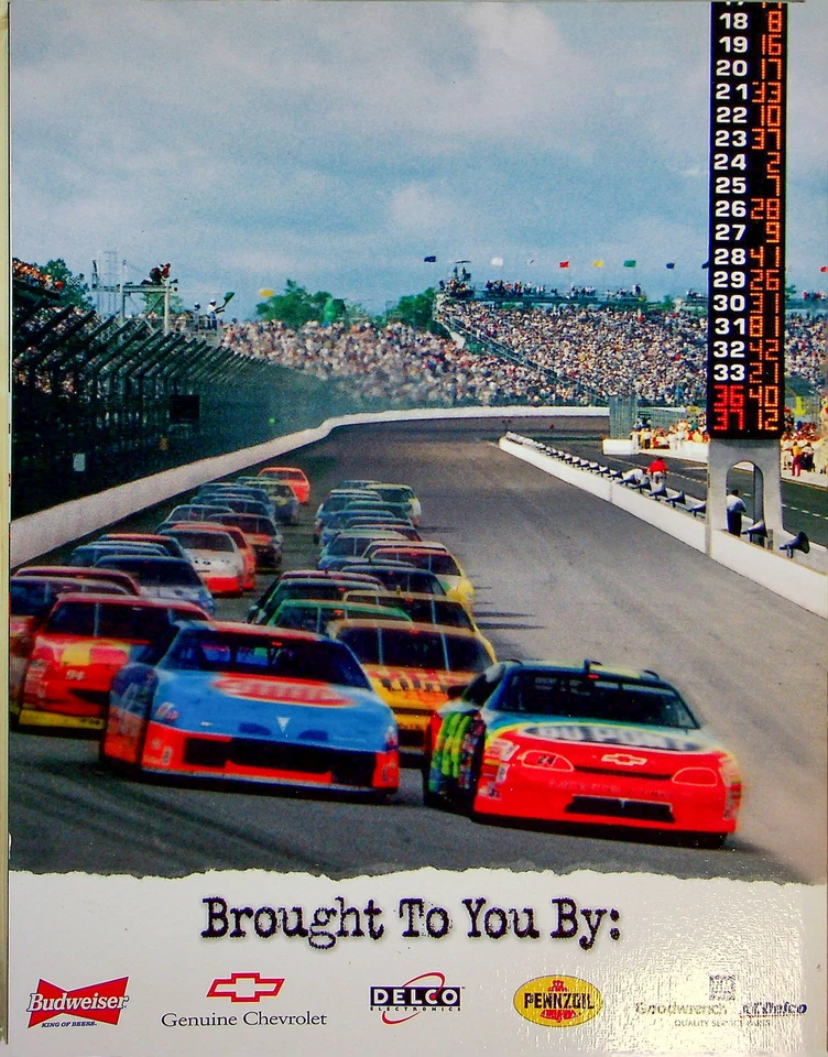 Brickyard 400 Official Program August 3 1996 Indianapolis Indy Car W Ticket Stub - Image 4 of 4