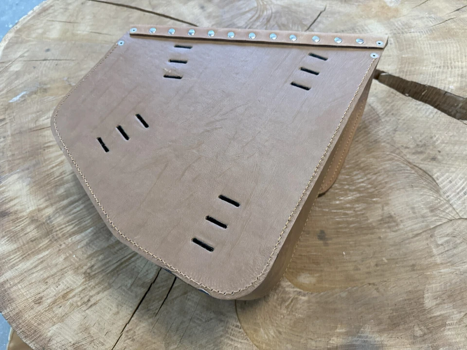 Satteltasche ODIN hellbraun passend für Harley Davidson Softail Schwingentasche - Bild 4 von 4