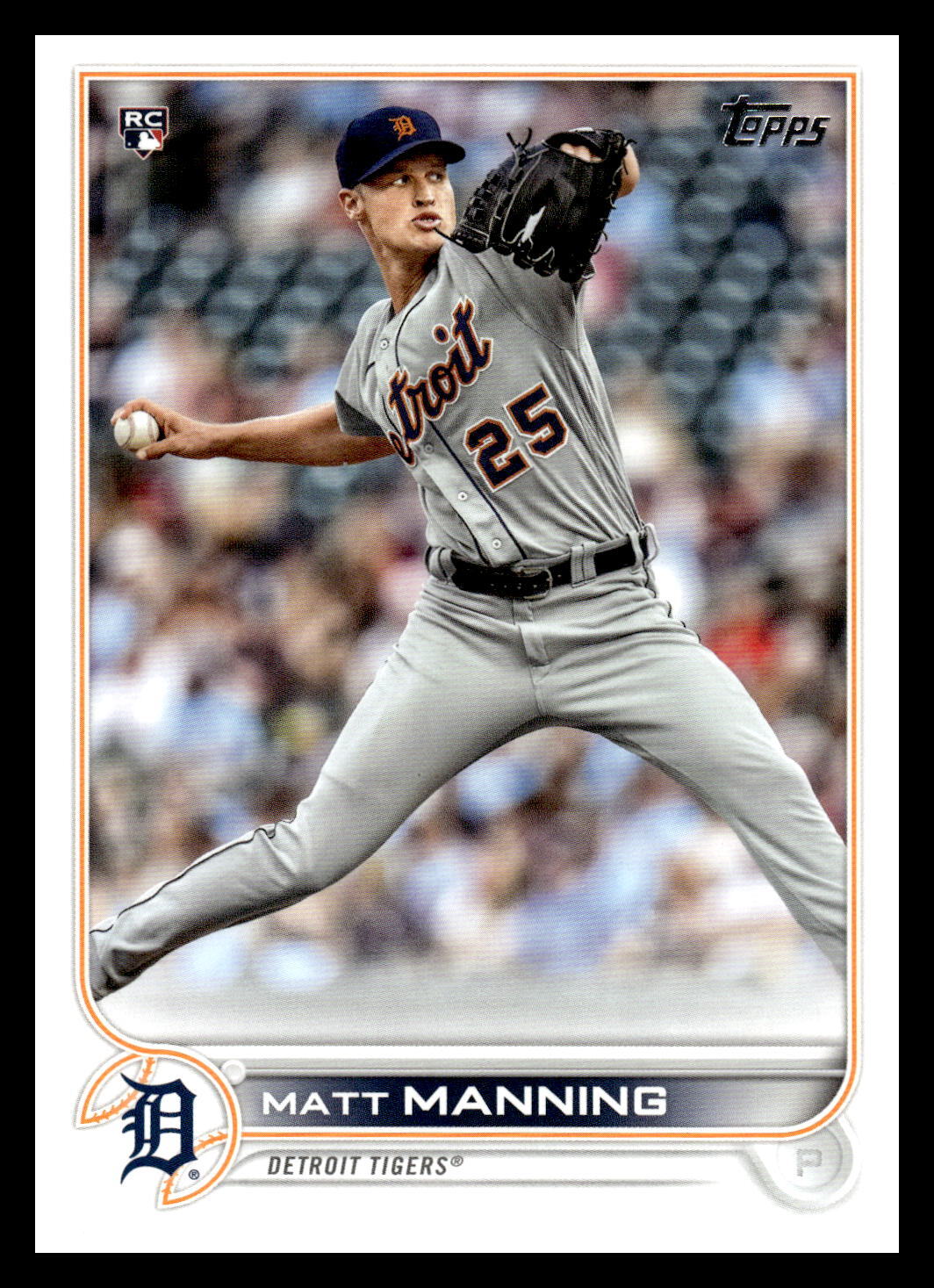 2022 Topps #31 Matt Manning Detroit Tigers