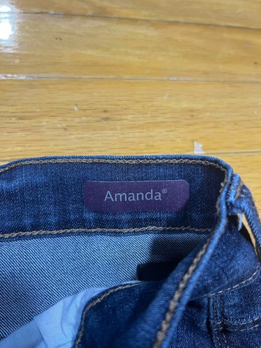 Gloria Vanderbilt Jeans Women's 6S Amanda Straight Blue High Rise Stretch Denim - Picture 4 of 9