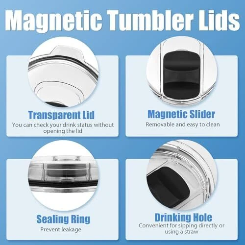 Yeti 20 oz Tumbler Replacement Lids 2 Pack Magnetic Sliding Top