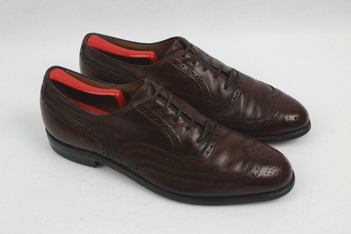 Vintage Johnston & Murphy Aristocraft Burgundy Oxford Wingtip Size 9 Dress Shoe Johnston & Murphy Aristocraft Burgundy Leather Wingtip  main image 3