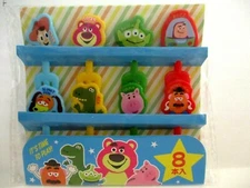 DISNEY Toy story Lunch Box Bento Food Fork Picks pick  Frag  8pcs From JAPAN