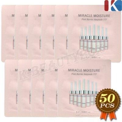 O HUI Miracle Moisture Pink Barrier Ampulle 777 1ml x 50 Stück Intensive Mois...